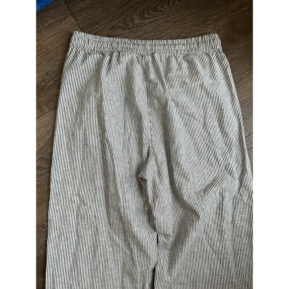 J.Crew Womens Striped Linen Blend Drawstring Cropped Pants Size 4 - Picture 8 of 8